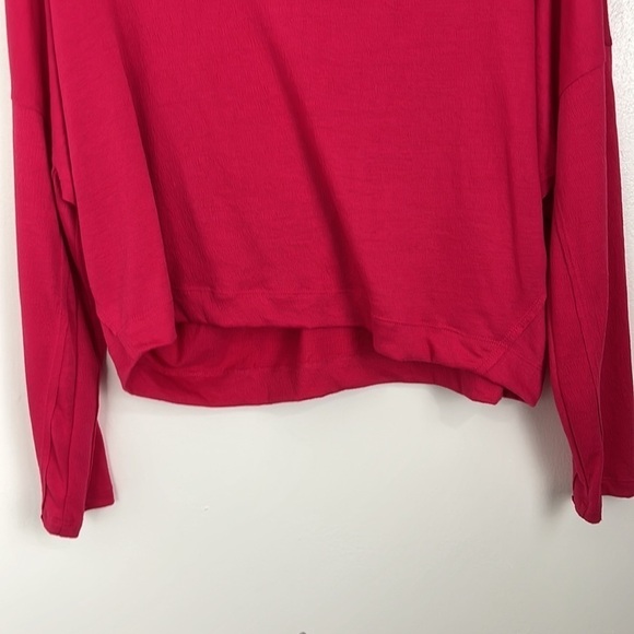 Anthropologie Pink V-Neck Loose Top - Picture 2 of 6
